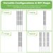 3-Pack Outdoor Sturdy Reliable Construction Plant Support Frame For Raised Garden Bed_maomaolike.com