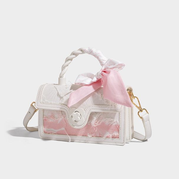 Lace Embroidery Bow Small Square For Women 2026 New Fashion Handbag Cute Single Shoulder Crossbody Bag_maomaolike.com