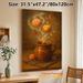 Mexican Hot Cup & Pan Dulce Painting Poster, Warm-toned Vintage Artistic Poster, Whimsical Scene With Butterflies And Flowers, Cozy Nostalgic Decor_maomaolike.com