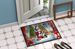 Boston Terrier And Santa Claus Doormat Front Door Mat Indoor Outdoor Rugs For Entryway, Non Slip Washable Low Pile, 24H X 36W_maomaolike.com