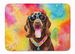 Chocolate Labrador Hippie Dawg Memory Foam Kitchen Mat Machine Washable Anti-Fatigue Mat Cushion Comfort Bath Mat Or Kitchen Rug_maomaolike.com