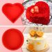 Cross-Border Large Heart Silicone Food-Grade Bread High Temperature Resistant DIY Thickened Mousse Cake Mold_maomaolike.com