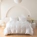 Satin Duvet Cover Queen Size, Luxury Silk Like Crystal Pink Queen Duvet Cover Set, 3 Piece, Ultra Soft And Breathable Bedding Set And 2 Pillow Shams_maomaolike.com