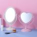 European Retro Desktop Double-Sided Makeup Dormitory Rotating Princess Large Detachable Vanity Mirror_maomaolike.com