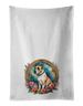 American Staffordshire Terrier And Flowers Kitchen Towel Set Of 2 White Dish Towels Decorative Bathroom Hand Towel For Hand, Face, Hair, Yoga, Tea, Dishcloth, 19 X 28", White_maomaolike.com