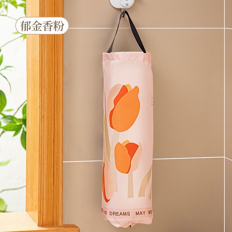 Wall-Mounted Kitchen Artifact Garbage Plastic Hanging Miscellaneous Organizer Storage Bag_maomaolike.com