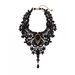 Fashion New Vintage Gem Black Lace Bead Steampunk Style Stonego Gothic Collar Necklace Pendant_maomaolike.com