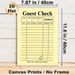 Guest Check Painting Poster, Vintage-style Blank Restaurant Guest Check Layout Poster, Nostalgic Dining-themed Decor Suitable For Restaurants, Cafes_maomaolike.com