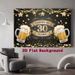 30th Birthday Party Backdrop - 2D Flat Polyester Banner Cheers To 30 Years Design With Mugs, Stars, Photo Booth Props, Party Decor_maomaolike.com