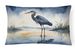 Birds, Birds, Birds Throw Pillow Throw Pillow For Indoor Couch Bed Outdoor Patio Washable, Blue Heron Barely Lit Sky 7500,12Hx16W_maomaolike.com