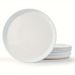 6 Pieces Dinner Plates, 10.5 Inch Plate Set, Scratch Resistant, Stoneware Dinnerware, Kitchen Modern Rustic Serving Dishes, White With Speckled_maomaolike.com