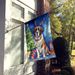 Saint Bernard Christmas Reindeer House Flag Large Porch Sleeve Pole Decorative Outside Yard Banner Artwork Wall Hanging, Polyester, House Size, Multicolor_maomaolike.com