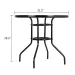 Outdoor Dining Table Round Toughened Glass Table Yard Garden Glass Table(SAME AS 93152635)_maomaolike.com