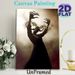 Dark Witch Painting Poster, Mysterious Gloomy Smoky Silhouette Poster, Eerie Atmospheric Design For Home Wall Decor, Halloween-themed Spaces_maomaolike.com