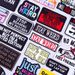 Indicative Slogan Patch Iron/Sew On Patches For Clothing Thermoadhesive Patches Embroidery/Fusible Patch Stay Weird Applique DIY_maomaolike.com