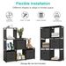 Cube Storage Organizer 9 Cubes Closet Shelves Cabinet Bookcase Non-Woven Fabric Cube Shelf For Living Room Bedroom Office_maomaolike.com