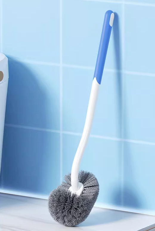 Brush Home Use, No Dead Angle, Bathroom Cleaning With Base, Long Handle Set, Wall-Mounted For Squat Toilet_maomaolike.com