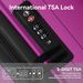 3-Piece Luggage Set Travel Lightweight Suitcases With Rolling Wheels, TSA Lock & Moulded Corner, Carry On Luggages For Business, Trip, (20"/24"/28"), Rose Pink_maomaolike.com