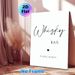 Whisky Bar Themed Painting Poster, Minimalist Black & White Typographic Poster, Elegant Decor Ideal For Home Bar, Lounge And Entertainment Area_maomaolike.com
