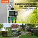 VEVOR Water Timer, 3 Outlets, Hose Watering Sprinkler Timer, With 3 Independent Watering Zone LCD Display Rain Delay Mode Manual Mode 360° Brass Inlet Metal Filter, IPX6 Waterproof For Yard Watering_maomaolike.com