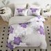 Soft Fiber Floral Pattern Breathable Three Piece Bedding Set Quilt Duvet Cover_maomaolike.com