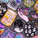 Psychedelic Mushroom Wizard Hand Patch Embroidery Iron On Patches For Clothes Magic Ball Clothes Stickers DIY Applique Badge_maomaolike.com