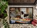 English Cocker Spaniel Christmas Cookies Doormat Front Door Mat Indoor Outdoor Rugs For Entryway, Non Slip Washable Low Pile, 24H X 36W_maomaolike.com