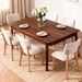 Wooden Dining Chairs Set Of 2, Mid Century Modern Kitchen Chairs With Fabric Upholstered And Curved Backrest For Dining Room Restaurant Or Cafe 300LBS Capacity, Natural_maomaolike.com