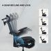 Ergonomic Office High Back Desk Chair With Integrated Ergonomic Backrest With 3D Headrest 6D Flip-up Armrest 136°Tilting Retractable Footrest Mesh Computer Chair_maomaolike.com