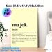 Balkan Slang "Ma Jok" Painting Poster, Warm-toned Minimalist Typographic Poster, Humorous Cultural Slang Decor, Suitable For Home Office And Living_maomaolike.com
