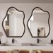 Vintage Style Wall-Mounted Self-Adhesive Vanity Hangable And Standable High-End Makeup Cloud Bathroom Mirror_maomaolike.com