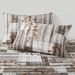 Leaf Wood Grain Floral Gray Quilt Duvet Cover Bedding Three Piece Set In Soft Polyester - Milled Velvet Texture_maomaolike.com