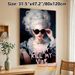 Vintage Stylish Lady Painting Poster, Edgy Retro Oil-painted Lady With Sunglasses & Bold Slogan Poster, Eye-catching Design, Ideal For Living Room_maomaolike.com