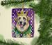 Anatolian Shepherd Dog King Of Mardi Gras Porcelain Ornament Christmas Tree Hanging Decorations For Home Christmas Holiday, Rectangle, Gift, Multicolor_maomaolike.com
