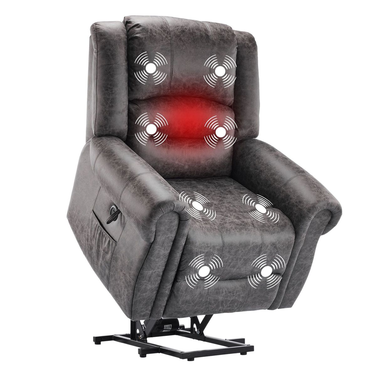 Futon Sofa Bed, Velvet Futon Couch For Living Room, Recliner Sleeper Sofa Bed With 2 Cup Holders, Removable Armrests, Metal Legs, Charcoal Gray_maomaolike.com