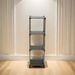 Korean Black 4-Tier Heavy Duty Stainless Steel Storage Shelving Unit, 100lbs/shelf (49"H X 14.9"W X 13.7"D) For Indoor/Outdoor Organization , Modular Rack, Extremely Durabl_maomaolike.com