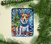 Jack Russell Terrier Christmas Reindeer Porcelain Ornament Christmas Tree Hanging Decorations For Home Christmas Holiday, Rectangle, Gift, Multicolor_maomaolike.com