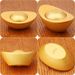 Brass Creative Ornament Festival Gift Gold Foot Stress Relief Handheld Piece Rotating Ingot Craft_maomaolike.com