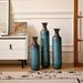 Floor Metal Vase Modern Style Decoration Home Droplet Shaped White Metal Vase 3-piece Set Gorgeous Home Decoration Large Glazed Metal Vase_maomaolike.com