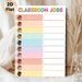 Classroom Jobs Painting Poster, Pastel Polka Dot Multi-tone Hand Illustration Poster, Helps Arrange Classroom Tasks, Ideal For Classroom_maomaolike.com