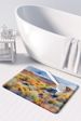 Nevada Sagebrush In Watercolor Memory Foam Kitchen Mat Machine Washable Anti-Fatigue Mat Cushion Comfort Bath Mat Or Kitchen Rug_maomaolike.com