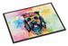 Scottish Terrier Hippie Dawg Doormat Front Door Mat Indoor Outdoor Rugs For Entryway, Non Slip Washable Low Pile, 24H X 36W_maomaolike.com