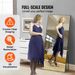 VEVOR Full Length Mirror, 71'' X 31'', Extra Large Standing Hanging Or Leaning Rectangle Floor Tempered Mirror With Stand Aluminum Alloy Frame, Full Body Dressing Mirror For Living Room Bedroom, Black_maomaolike.com