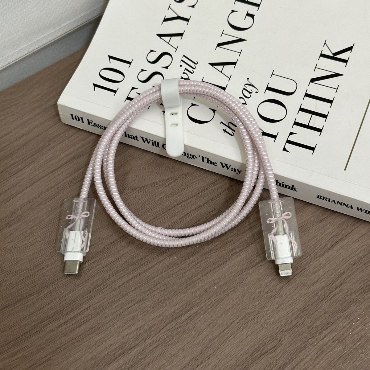 Applicable 16 Charger 15 Charging Head Data Cable Protective Case, Anti-breakage, Bowknot Design For_maomaolike.com