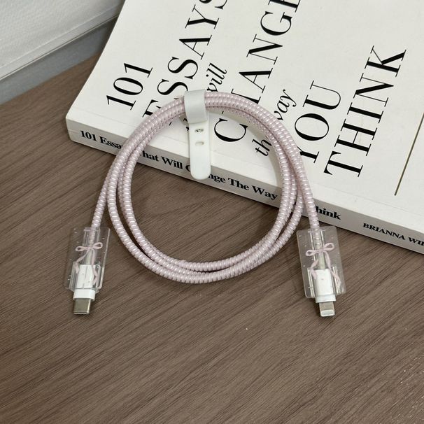 Applicable 16 Charger 15 Charging Head Data Cable Protective Case, Anti-breakage, Bowknot Design For_maomaolike.com