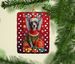 Chinese Crested Holiday Christmas Porcelain Ornament Christmas Tree Hanging Decorations For Home Christmas Holiday, Rectangle, Gift, Multicolor_maomaolike.com