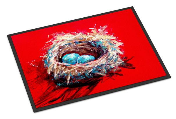 Egg-Stra Special Bird Nest Doormat Front Door Mat Indoor Outdoor Rugs For Entryway, Non Slip Washable Low Pile, 24H X 36W_maomaolike.com