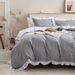 Luxury Ruffled Duvet Cover With Patchwork Patterns - Soft Milled Velvet, Active Dyed Colors, Multi-Color Options_maomaolike.com