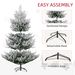 Artificial Christmas Tree, Pine Hinged Xmas Tree With Realistic Branches, Steel Base, Auto Open_maomaolike.com