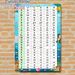 Spanish Phonics Chart Painting Poster, Colorful Cartoon Animal & Underwater Scene Poster, Practical For Spanish Pronunciation Learning, Ideal For_maomaolike.com